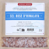 Gros plan sur les cristaux de Sel Rose de l'Himalaya Albert Ménès, texture et pureté