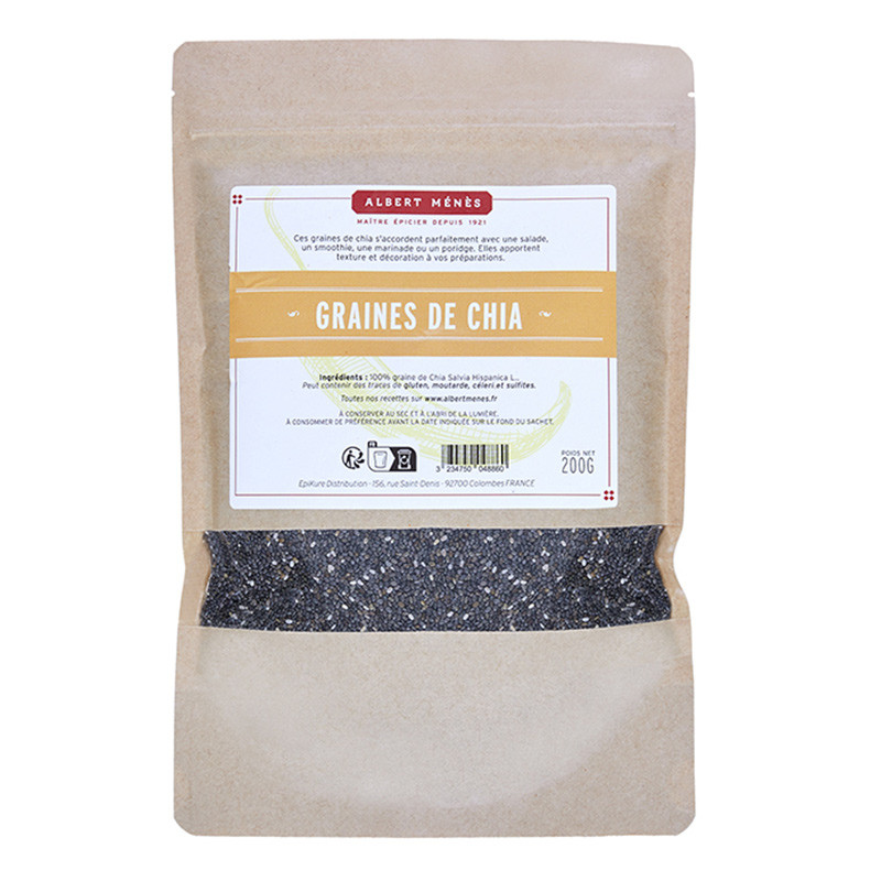 30% Graines de Chia en sachet - Albert Ménès