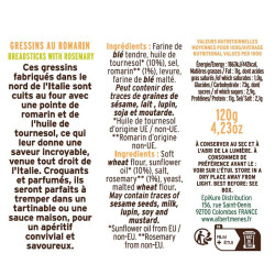 Etiquette gressins romarin