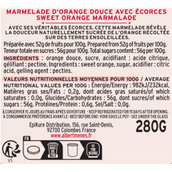 Marmelade d'Orange Douce Ecorces fines etiquette