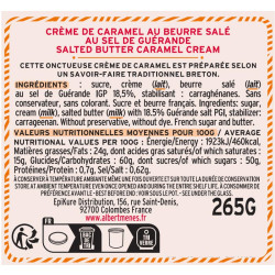 Crème de Caramel au Beurre Salé fiche informative
