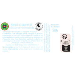 PGI Kampot Peppercorns - Pepper Mill
