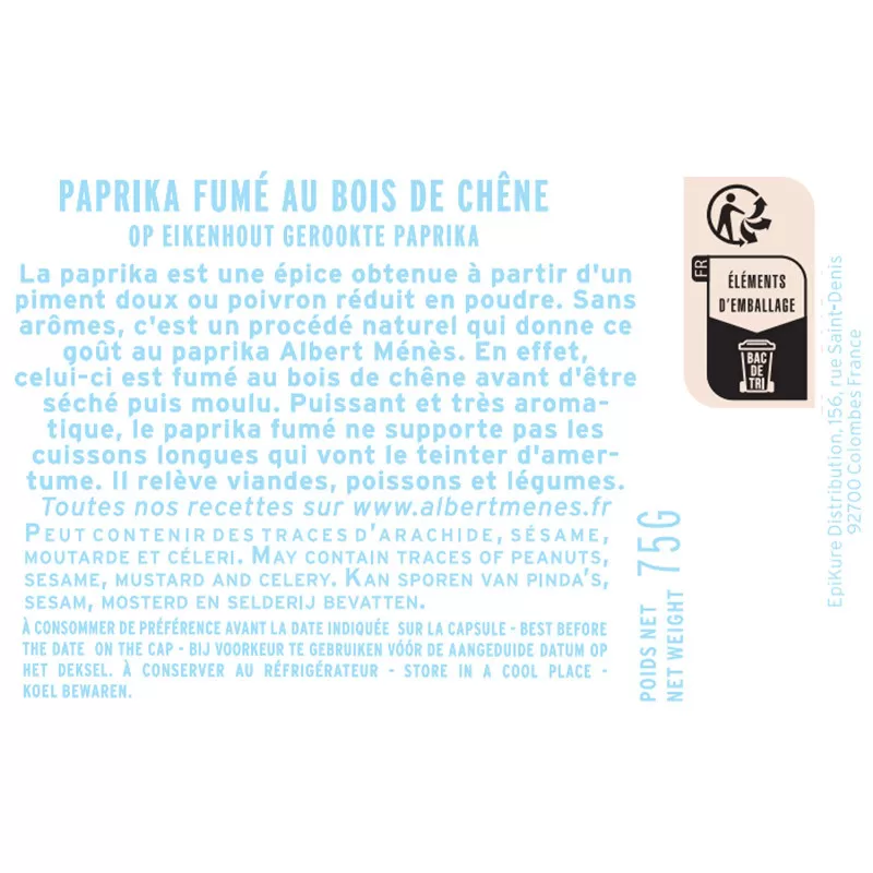 Paprika fumé au bois de chêne BIO