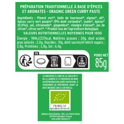 Grüne Currypaste BIO