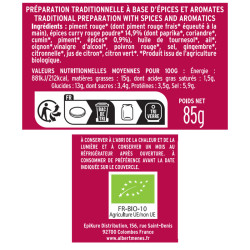 Pâte de Curry Rouge BIO fiche informative