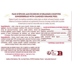 Pain d'Epices aux Écorces d'Orange Confite etiquette