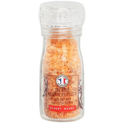 Pink Salt with Espelette Pepper Mill