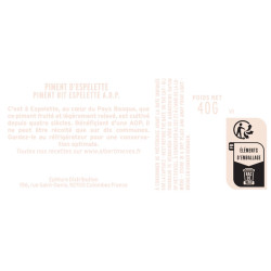 PDO Espelette Pepper 40g