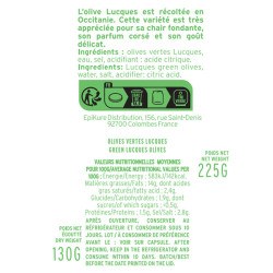 Grüne Lucques-Oliven