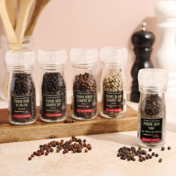 PGI Red Kampot Peppercorns - Pepper Mill