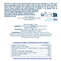 Foie de Morue Fumé fiche informative