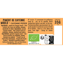 BIO Cayennepfeffer, gemahlen