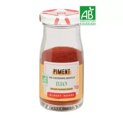 Pot de Piment de Cayenne Moulu BIO Albert Ménès
