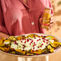 aubergines grillées curcuma