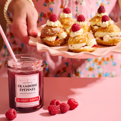 Konfitüre aus entkernten Himbeeren