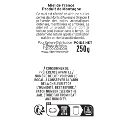 French Auvergne Mountain Honey 250g