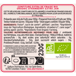 Organic Extra Strawberry Jam