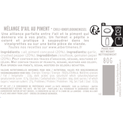 fiche informative ail et piment en pepites