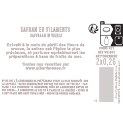 Saffron Filaments - 2 measures of 0.2 g