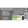 fiche informative sur le pot de Poivre Noir en grains BIO en Moulin Albert Ménès fiche informative sur le pot de Poivre Noir en grains BIO en Moulin Albert Ménès