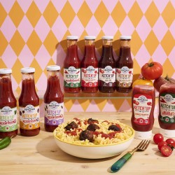 Purer Tomatenketchup mit Piment d'Espelette