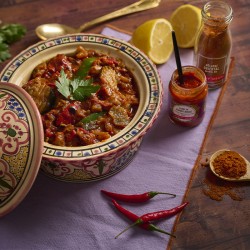 tajine de légumes purée piment rouge albert ménès