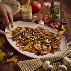 poêlée de champignons  miel crémeux de france