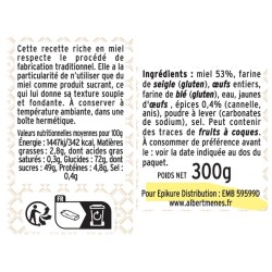 Pain d'Épices Pur Miel etiquette miel