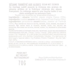 Roasted sesame and seaweed mix | Albert Ménès