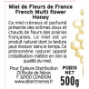 Détail de la texture lisse et crémeuse du miel de France Albert Ménès, 500 grammes