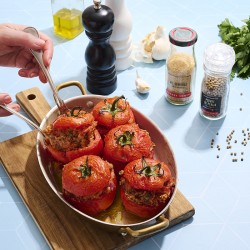 Tomate farcie ail semoule