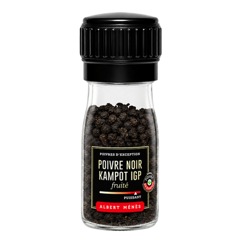 Schwarzer Kampot Pfeffer g.g.A. - Mühle