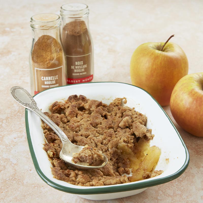 Crumble facile canelle Albert Ménès