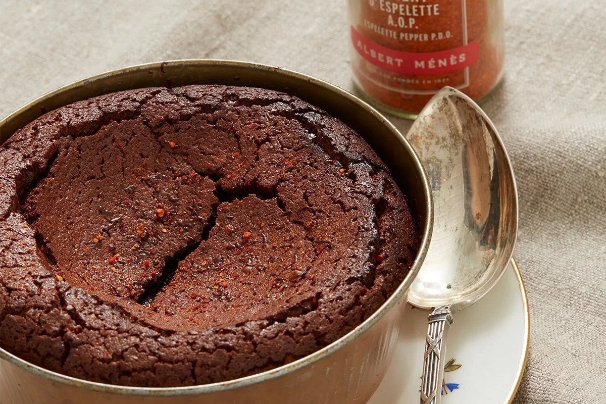 Fondant au Chocolat et Piment d'Espelette