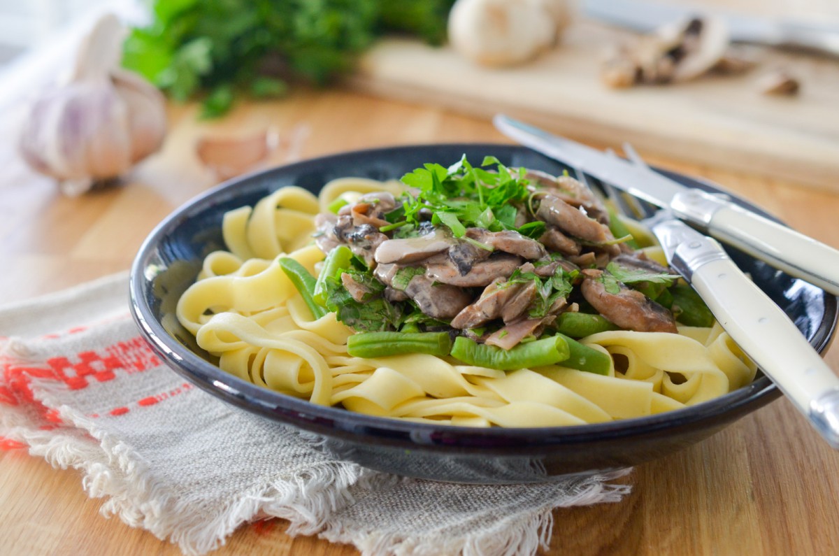 Tagliatelles façon Strogonoff au Paprika Fumé