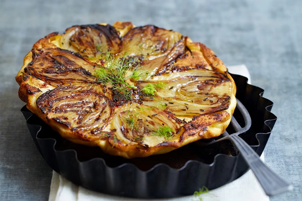 Tatin de fenouil et parmesan