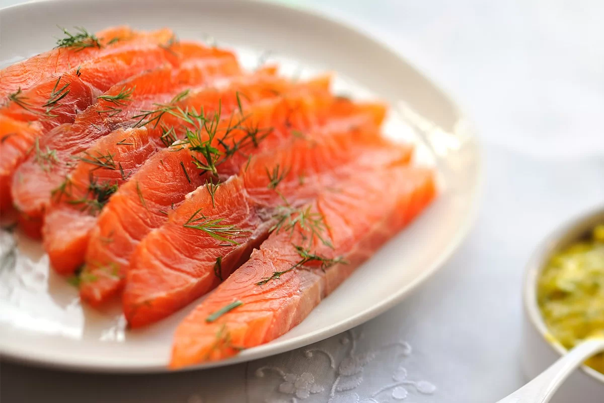 Gravlax salmon