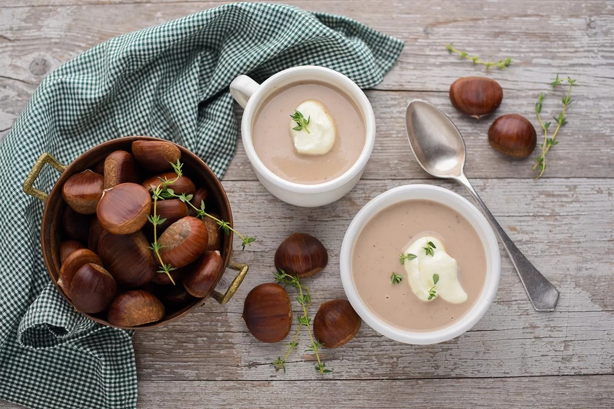 Soupe de Châtaignes à la fève de Tonka