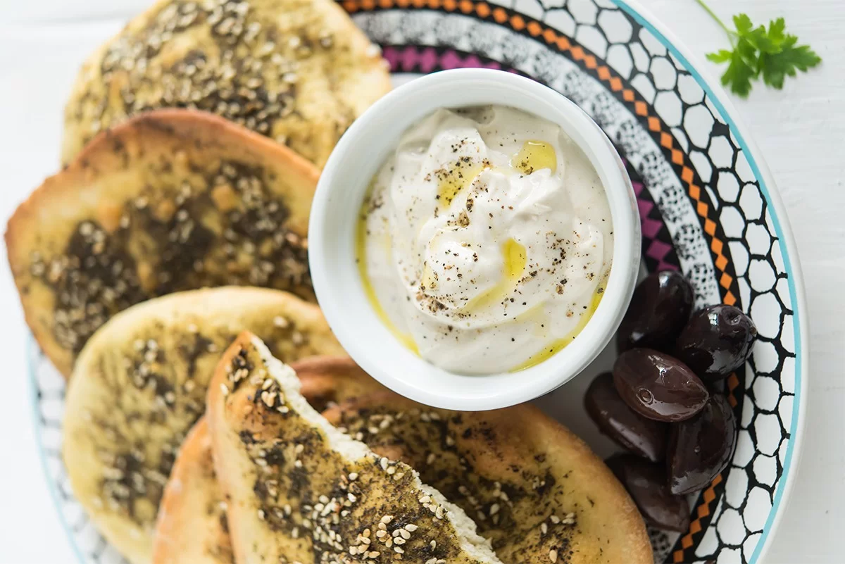 Homemade Labneh with Zaatar