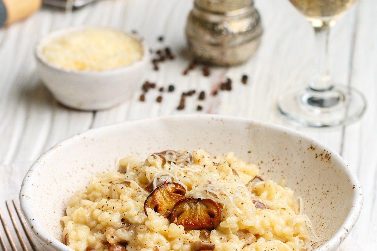 Risotto de parmesan au poivre de Sarawak