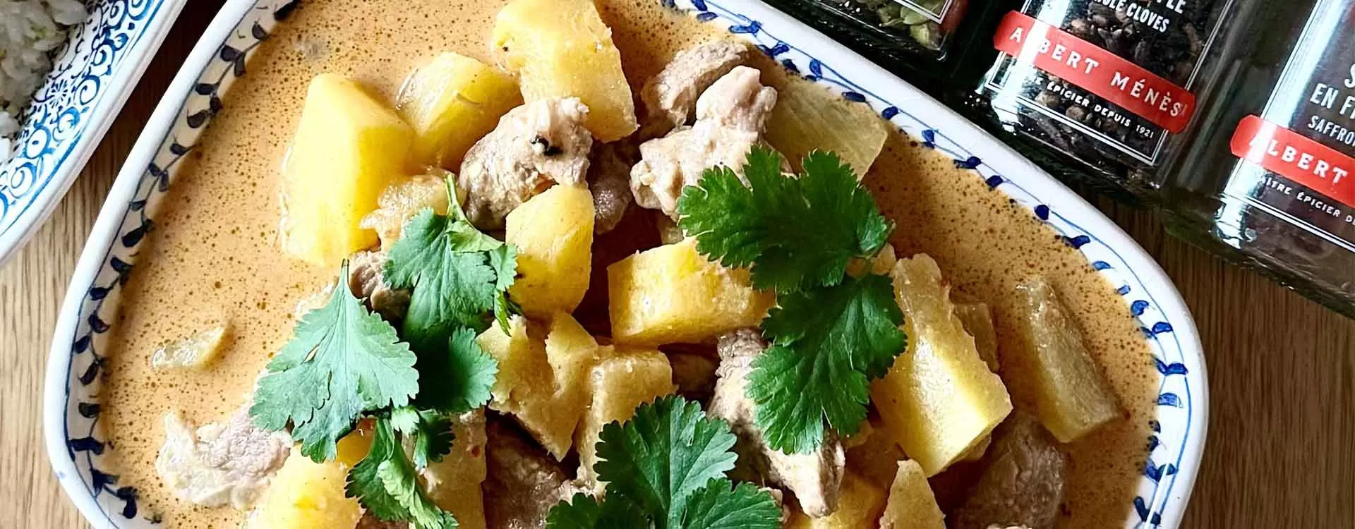 Porc à l'ananas et riz parfumé