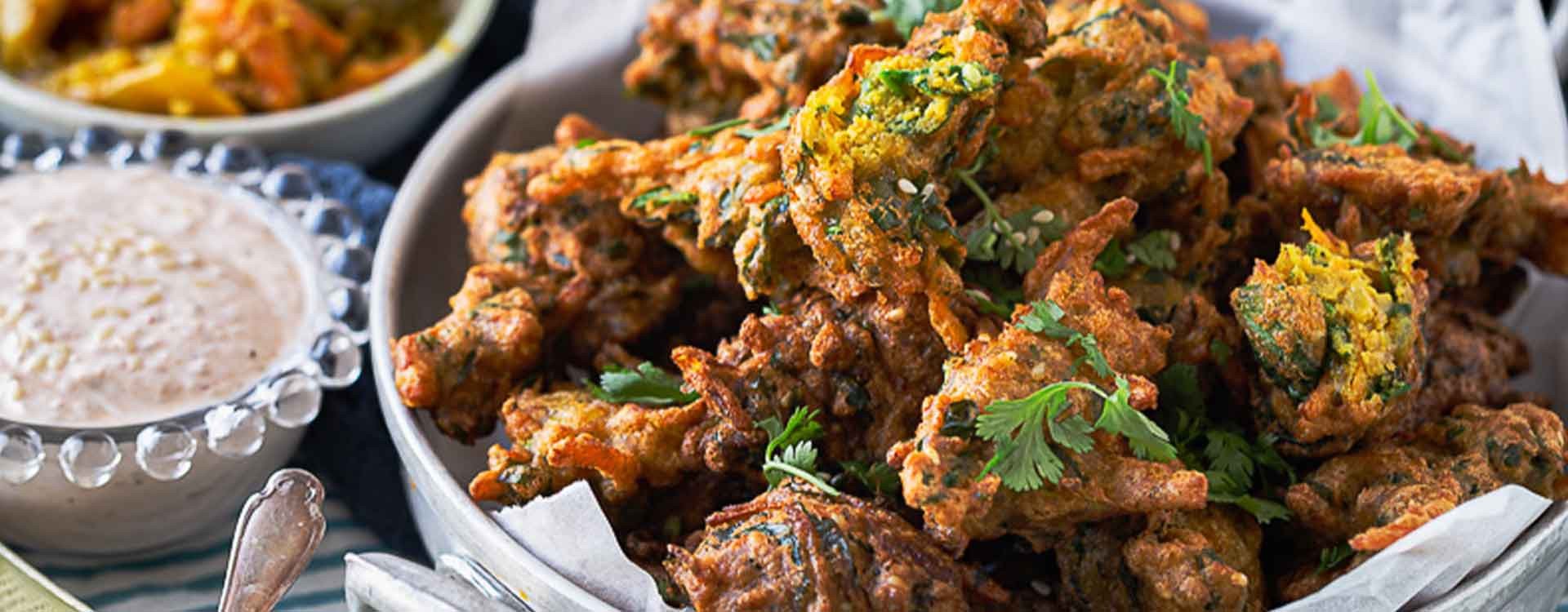 Beignets courge épinards à l'indienne