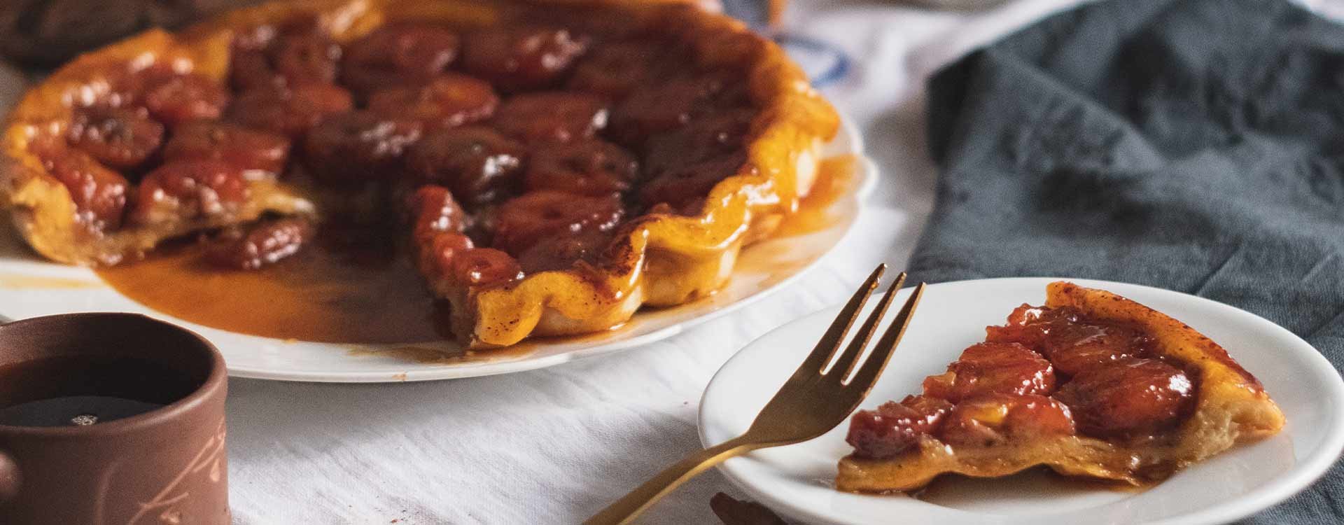 Tarte aux pommes et aux coings façon tatin