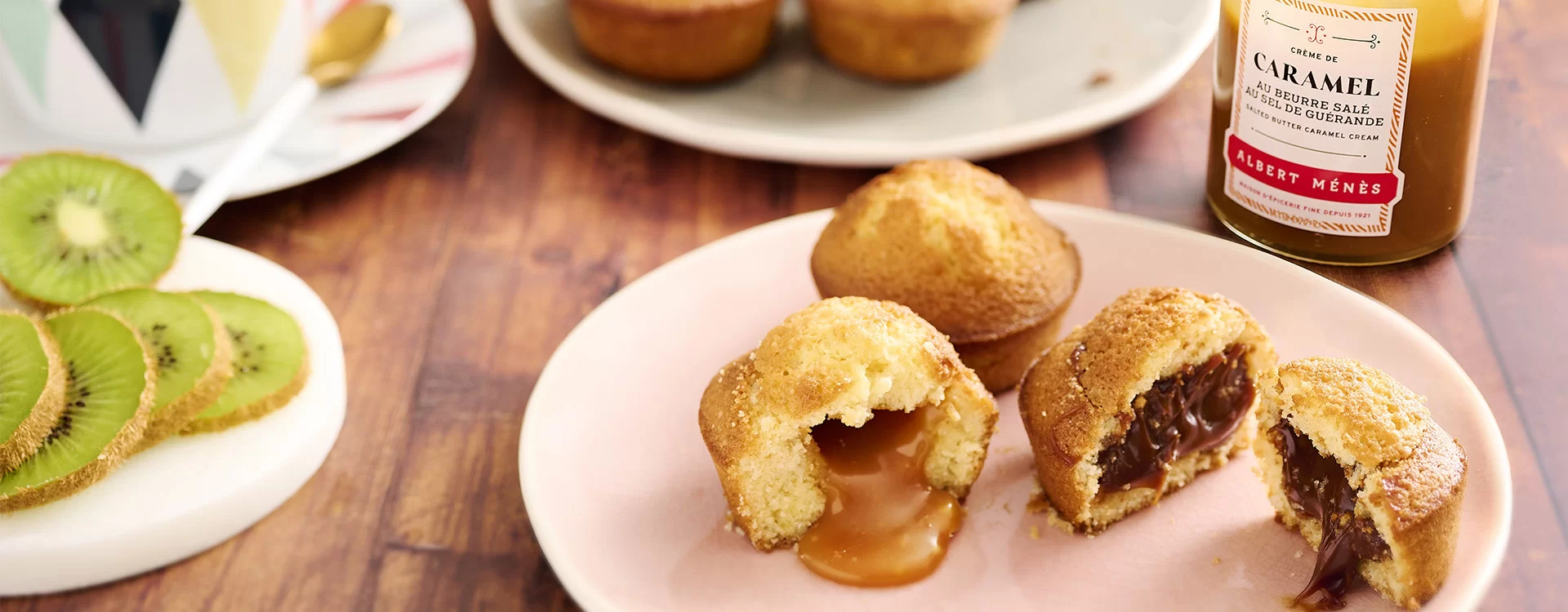 Muffins cœur coulant au caramel