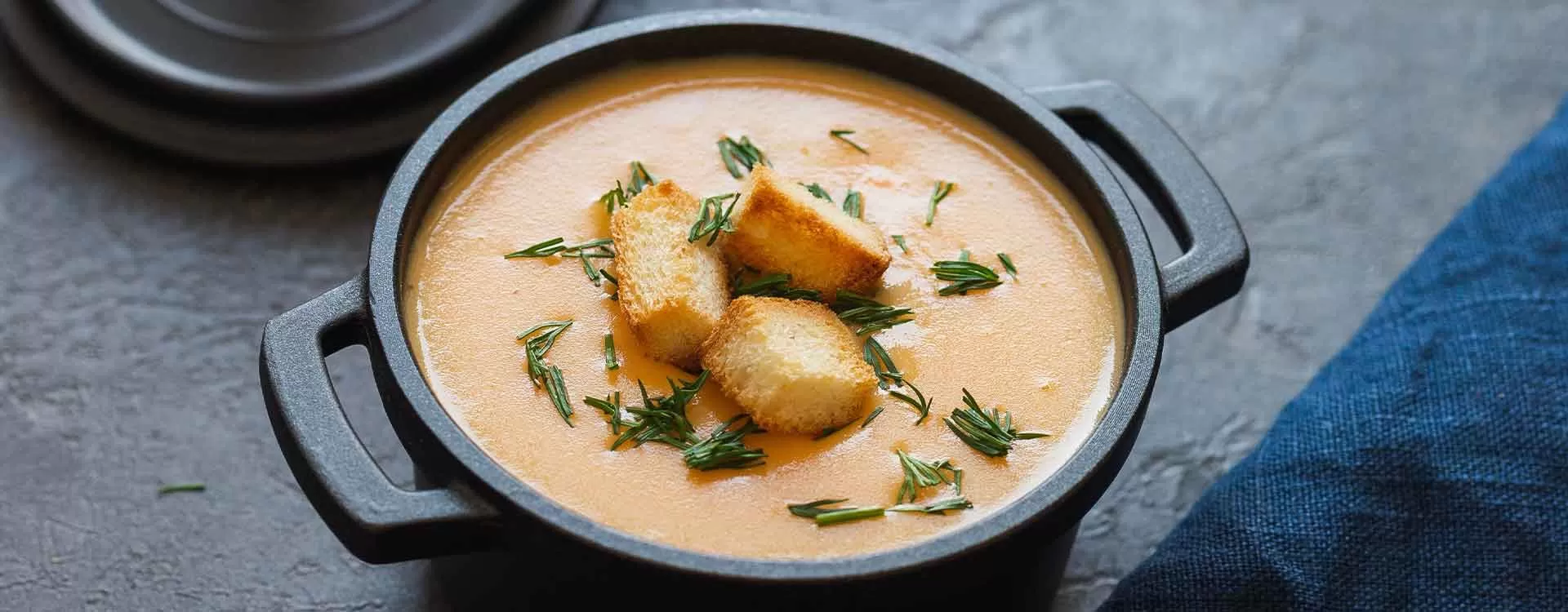 Velouté de poulet aux champignons