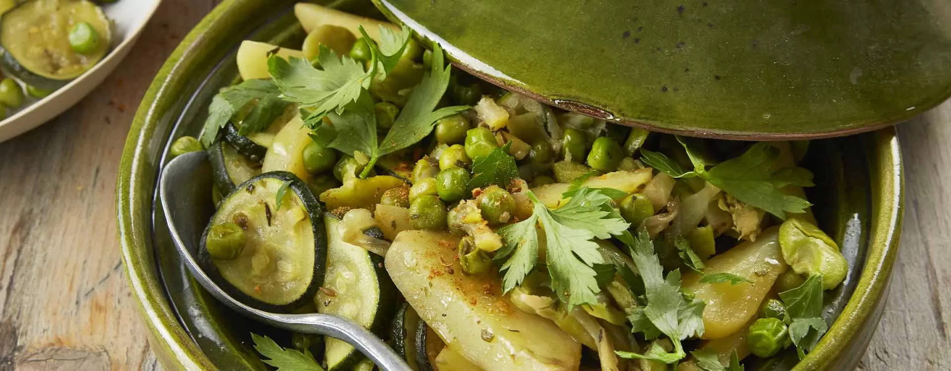 Green vegetable tagine