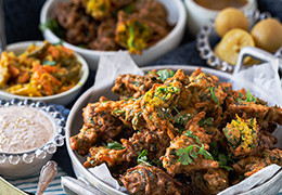 Beignets courge épinards à l'indienne